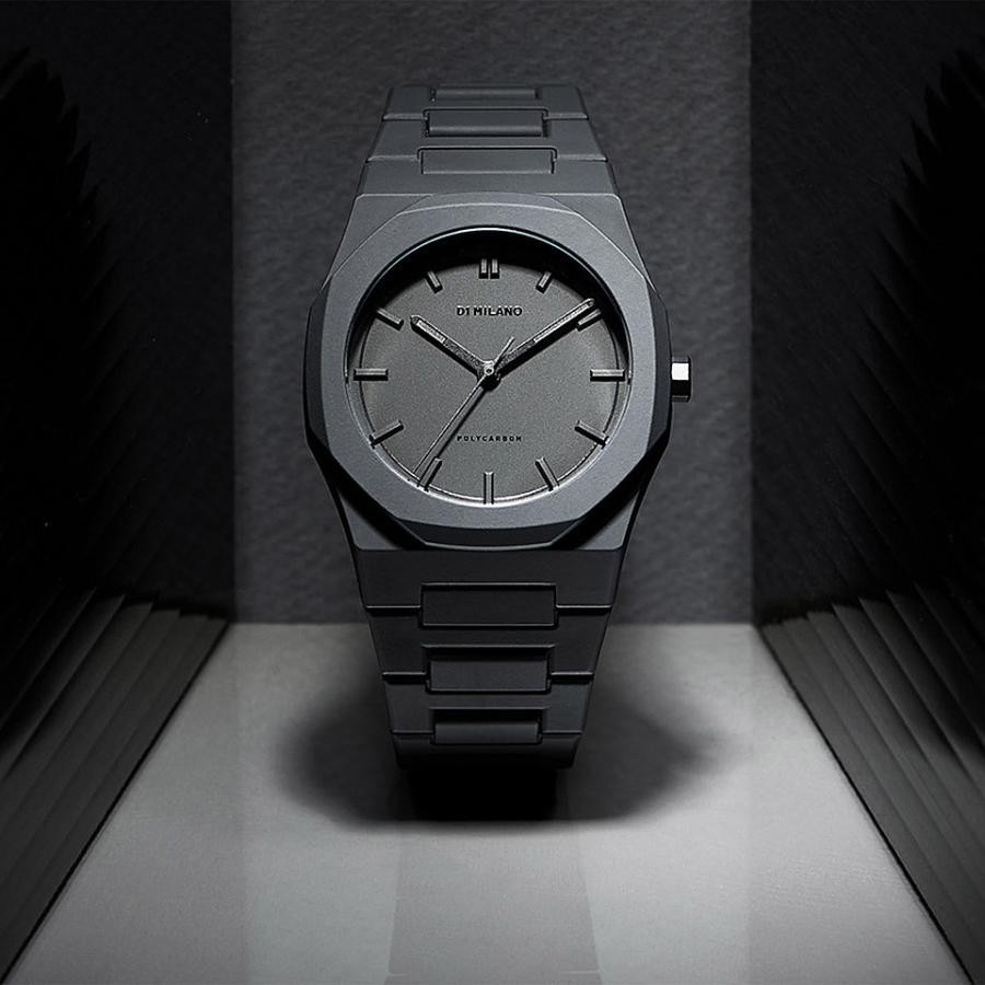D1 MILANO Polycarbonate Men’s Watch PCBJ10 Shadow All Black 40.5 mm