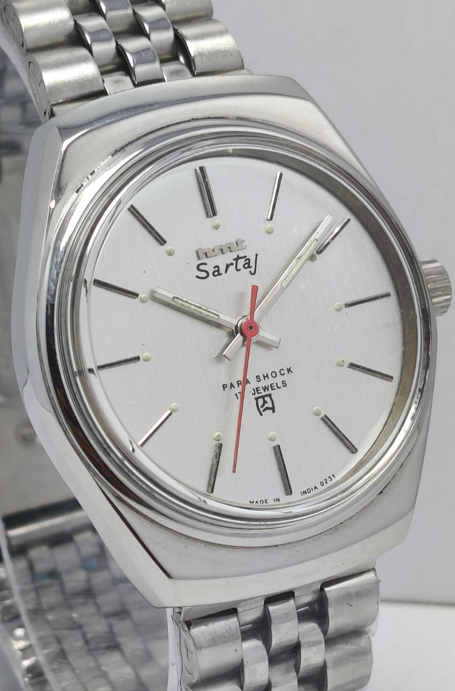 HMT Sartaj 17J Hand Winding Wrist Watch For Men’s In Working Condition