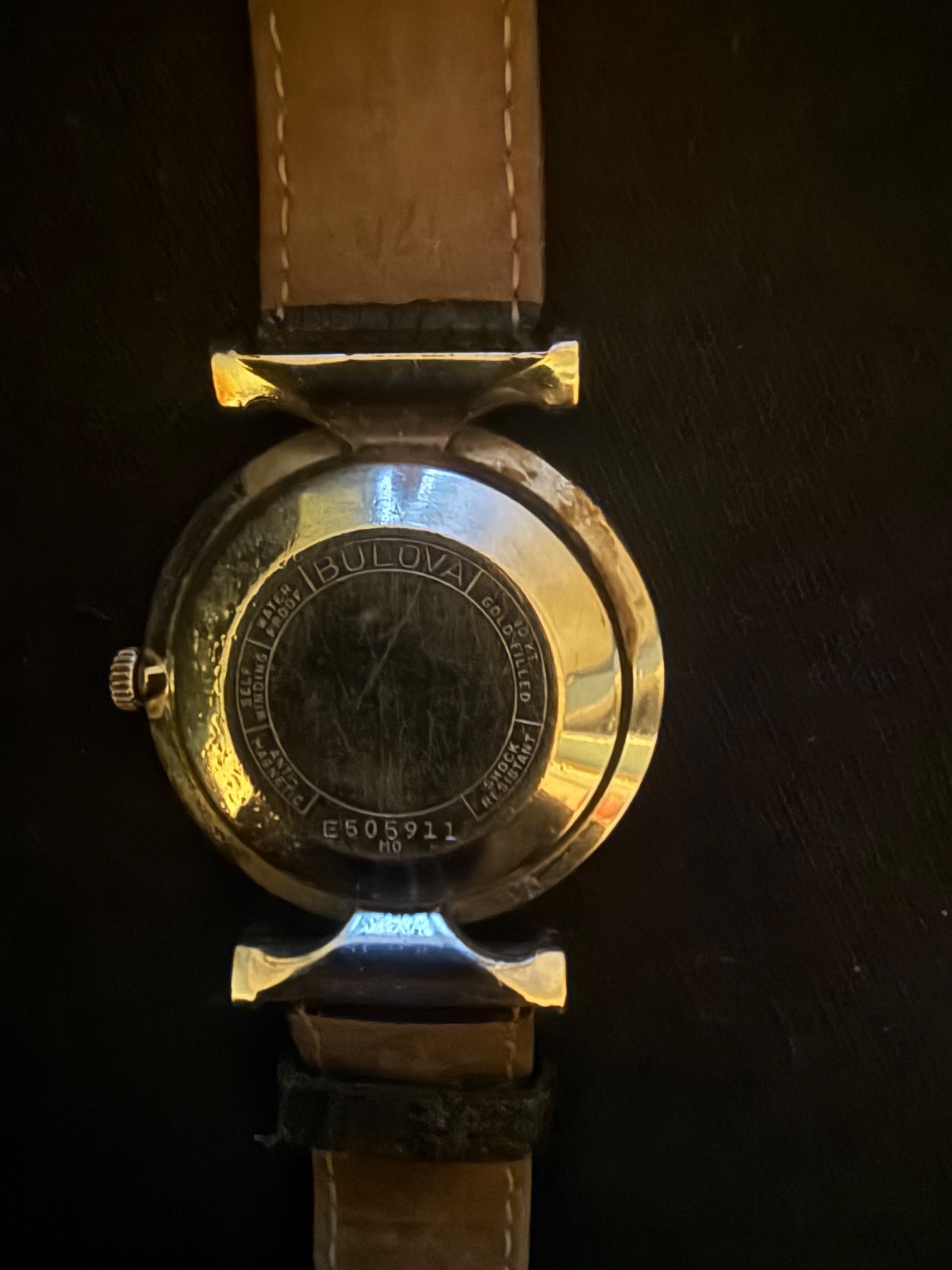 Vintage 1960 Bulova “30” Mystery Dial Watch – 10K Gold Filled – Silver Sunburst