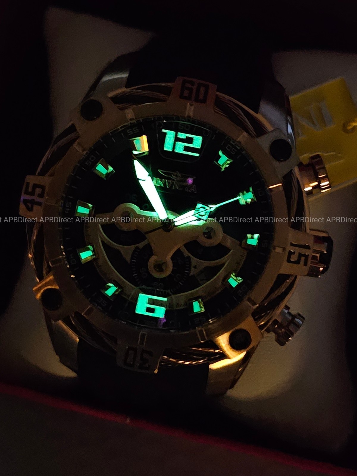 Invicta – BOLT EXCLUSIVE – 51mm SPINNING DIALS Chronograph – Quartz mens watch
