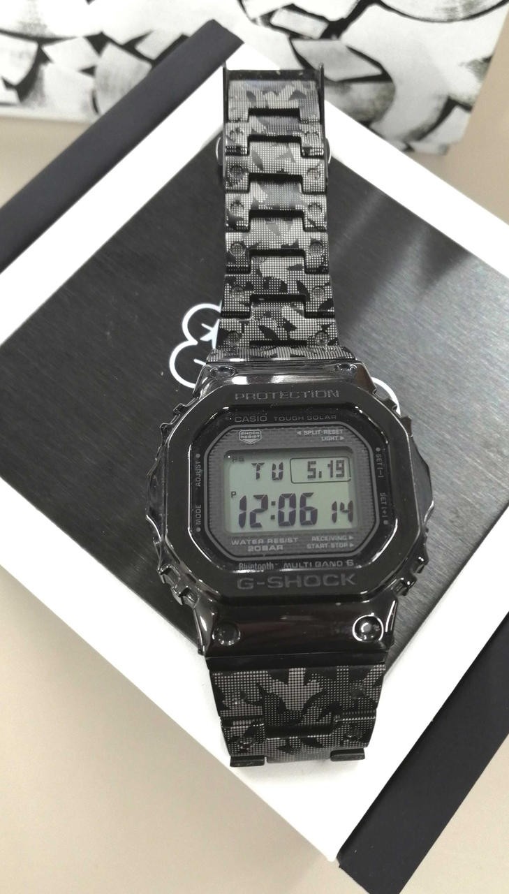 CASIO G-SHOCK GMW-B5000EH-1JR (Eric Haze) Silver Watch Auth Japan