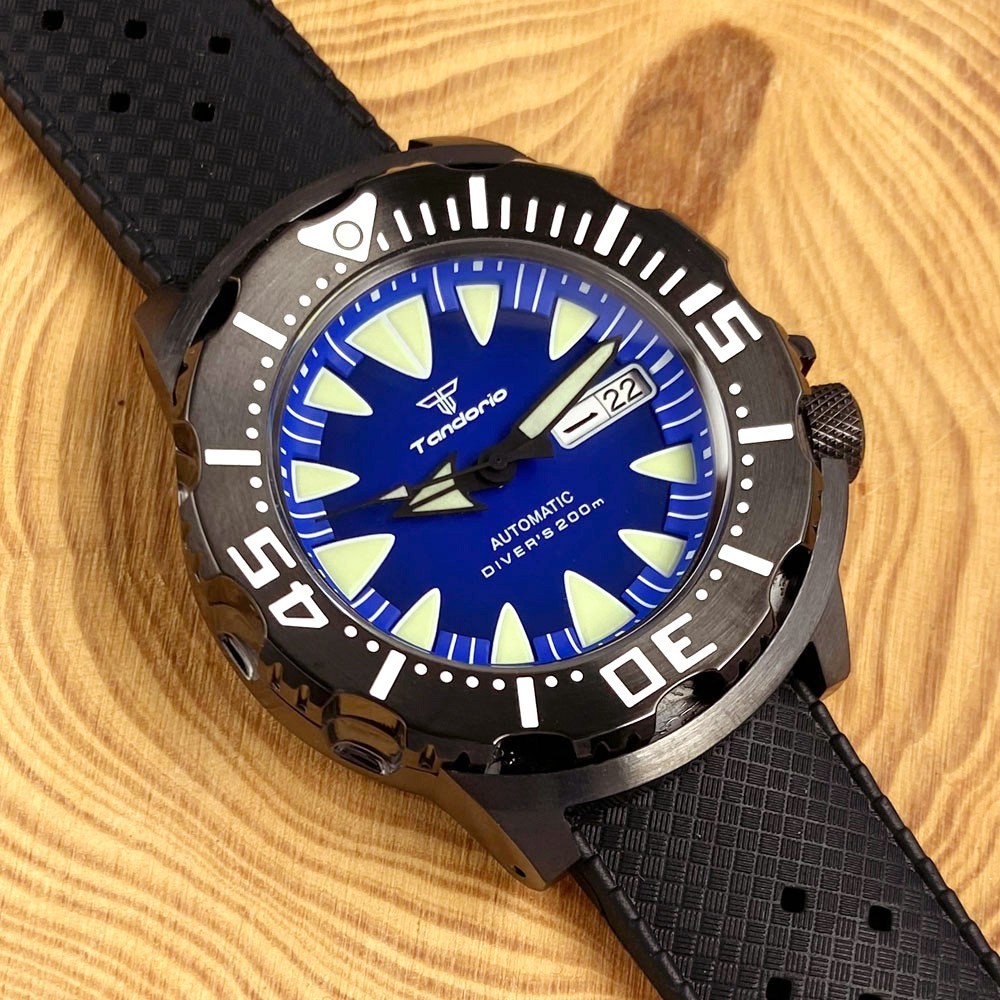 20ATM Diver Tandorio 42mm AR Sapphire Glass Japan NH36 Automatic Men Watch Lume
