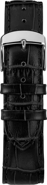 Timex Main Street Men Quartz Watch Black Dial Slim Leather Strap 39mm TW2R86600