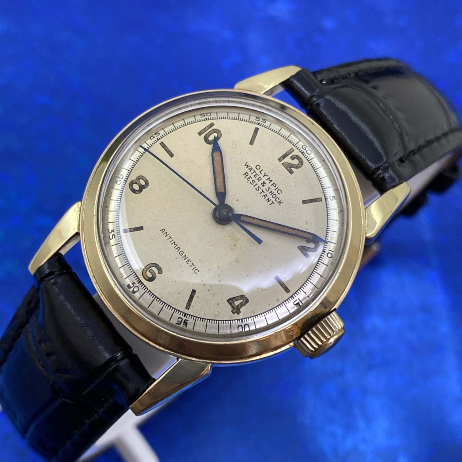 Vintage 1960’s Man’s OLYMPIC Stunning Sunburst Aged Dial Fully Serviced WARRANTY