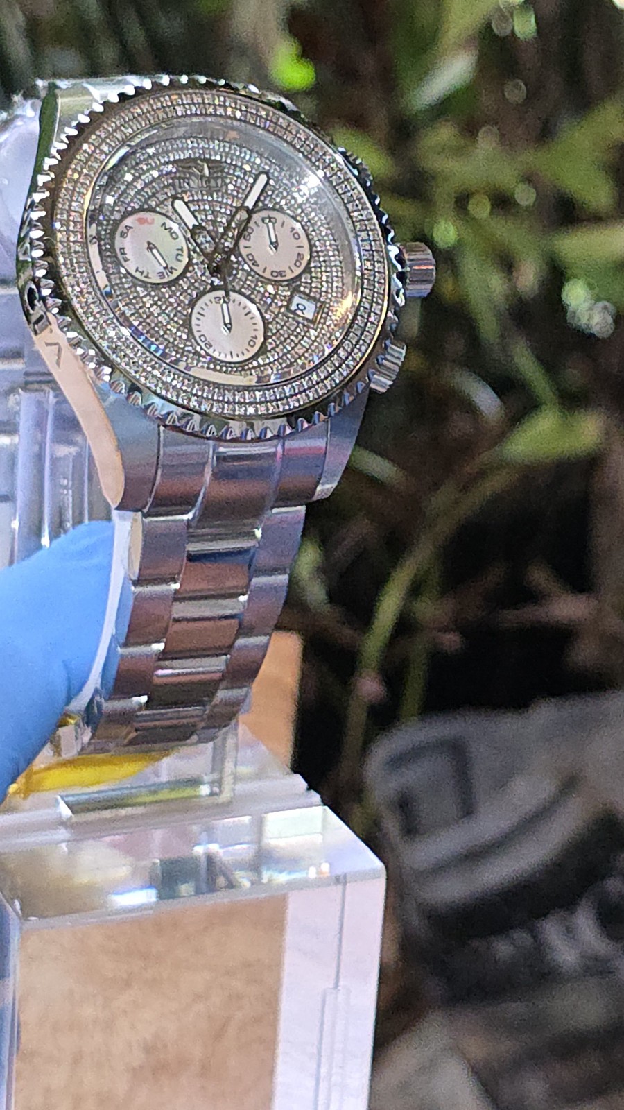 INVICTA SWISS MADE DIAMOND 2 CTW GRAND DIVER PRO 300M STAINLESS STEEL WATCH SALE