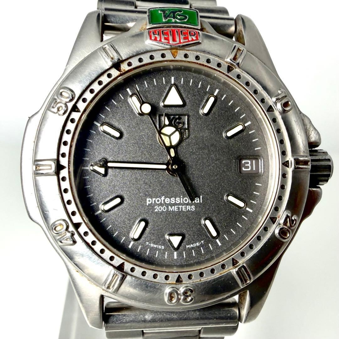 TAG Heuer Professional WF1211-K0 Quartz 1.42in 200m Date Watch
