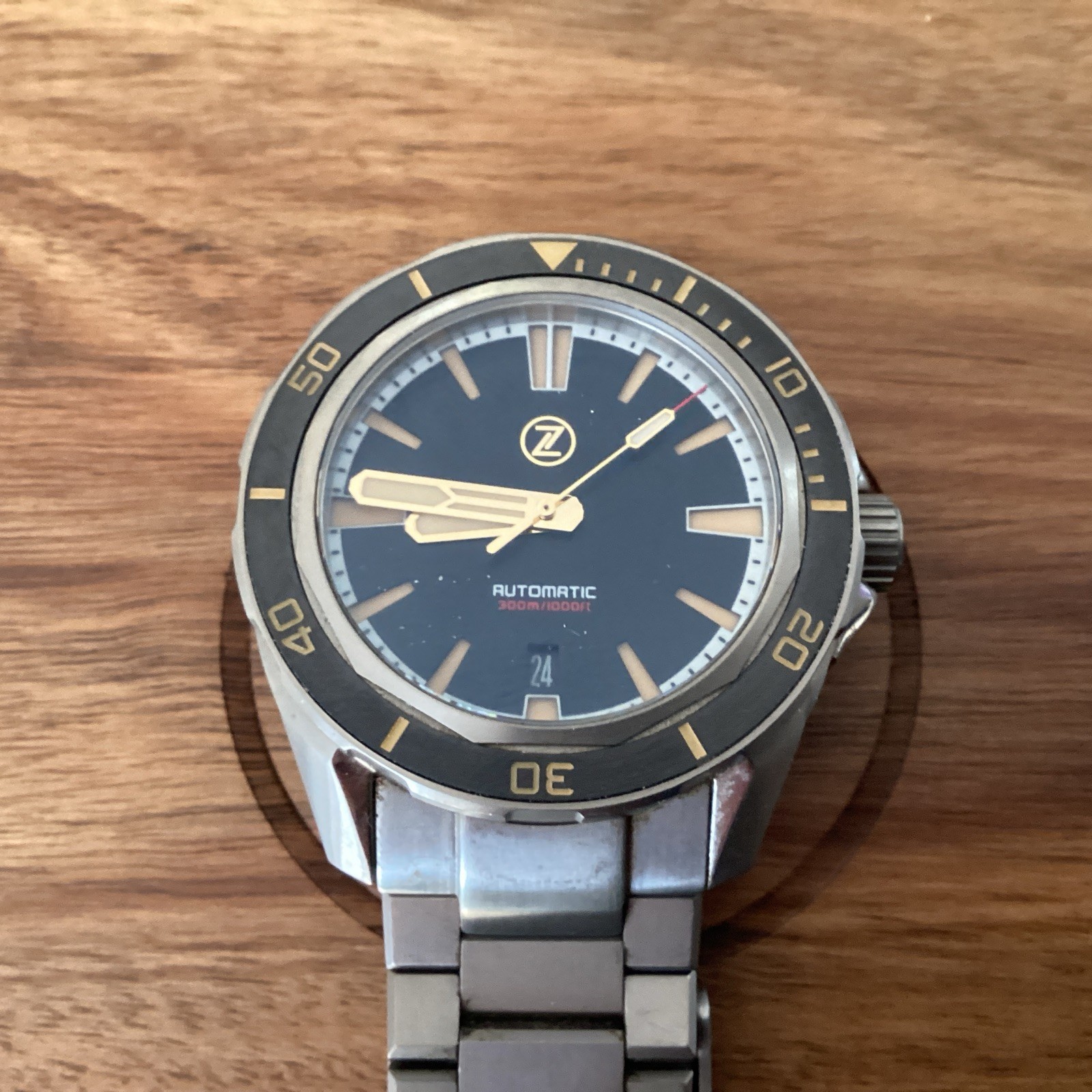 Zelos Swordfish 42mm Black Sand Limited Edition in Titanium 203/250