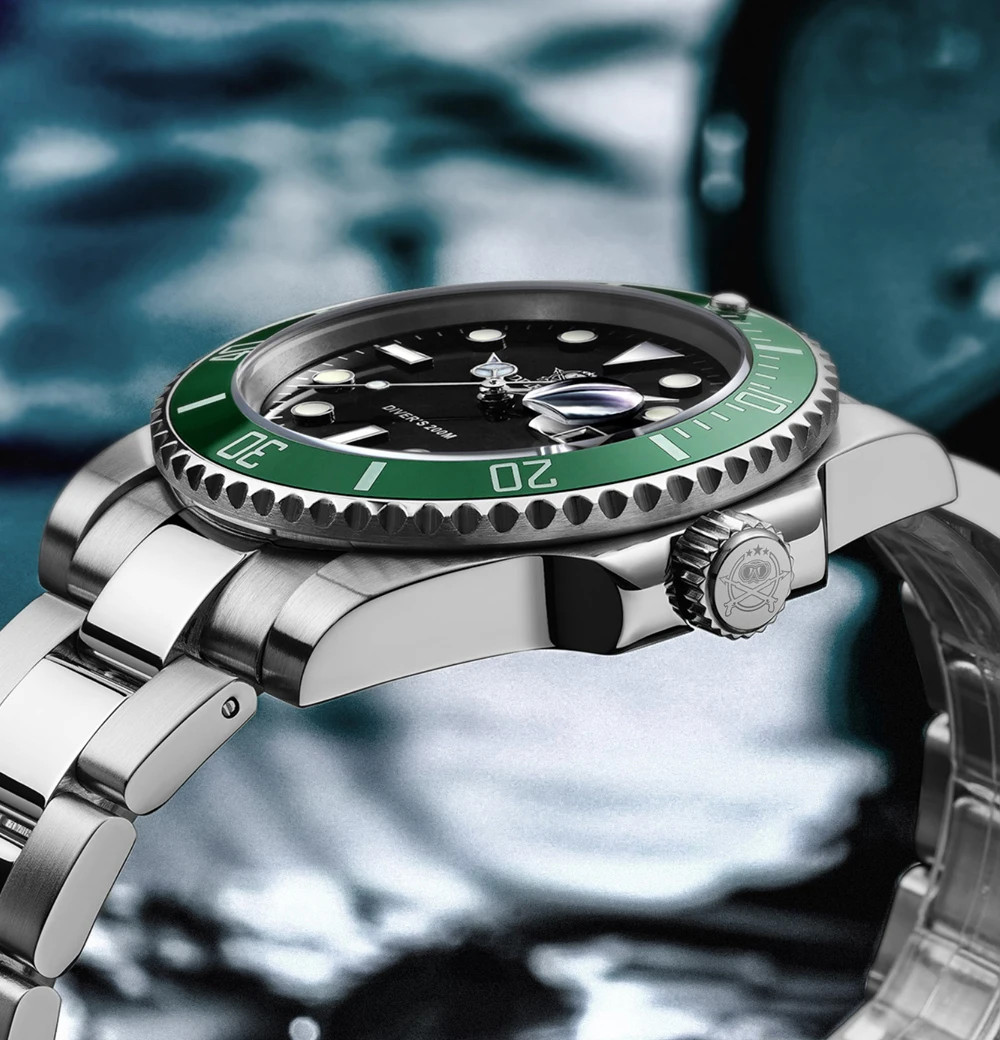 ADDIESDIVE Stainless Steel Watch Men’s European and American Business Leisure Qu