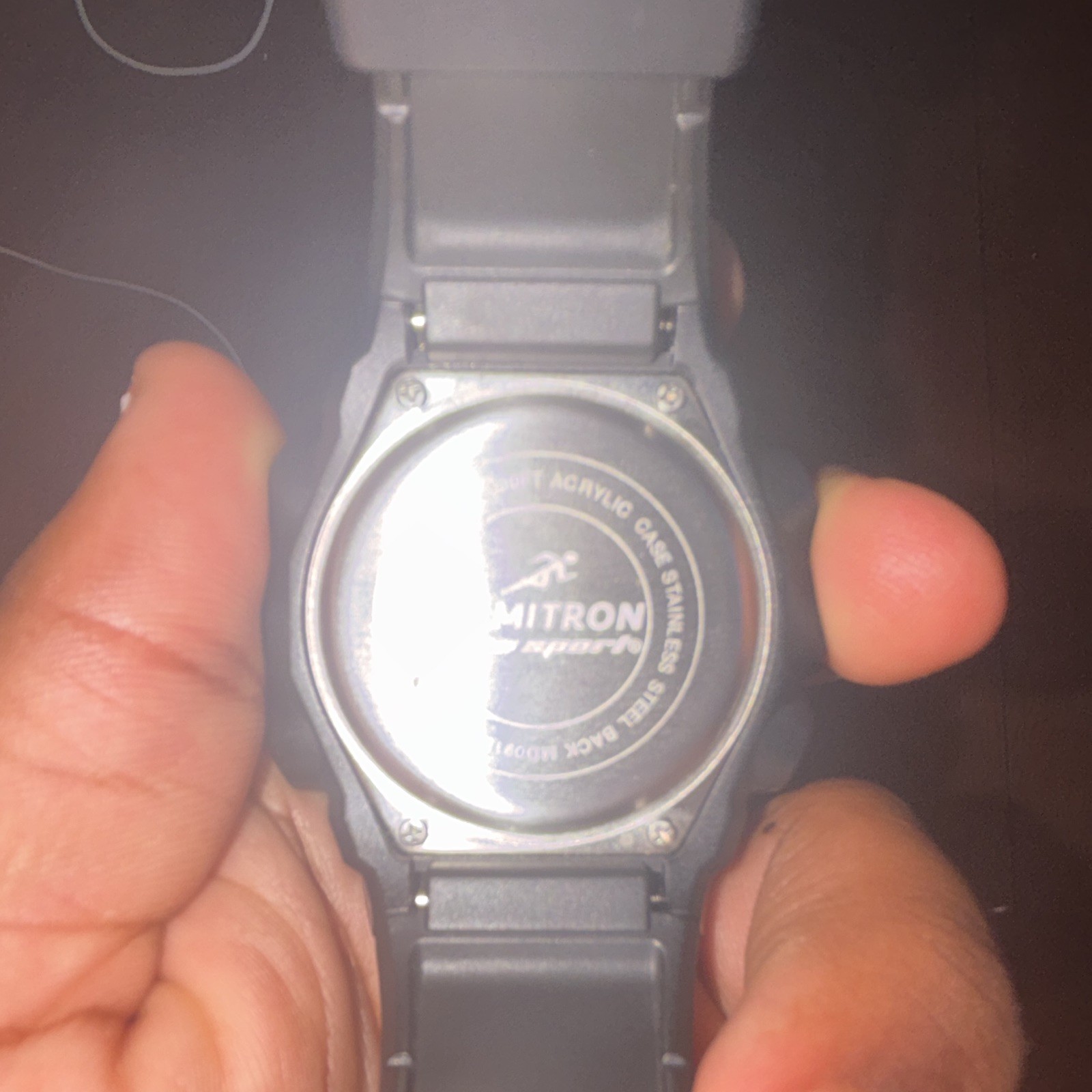 Armitron Sport Digital Quartz Alarm Chronograph Black Resin Strap 100m