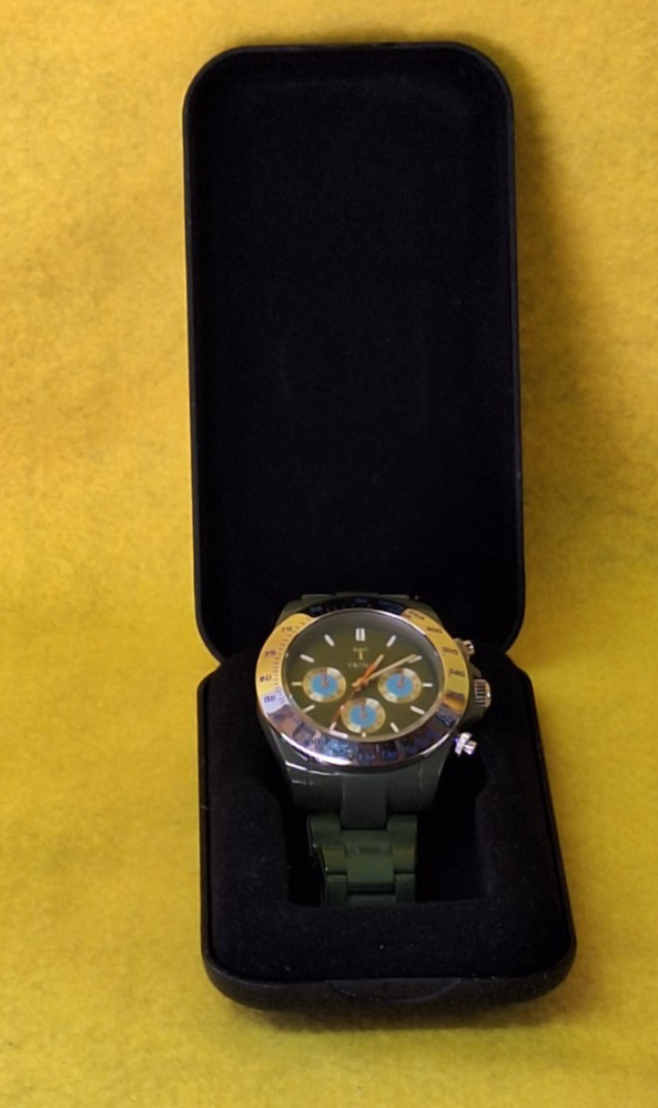 Triwa Karelen Chrono Green Unisex Adults fashionable Wristwatch From Sweden