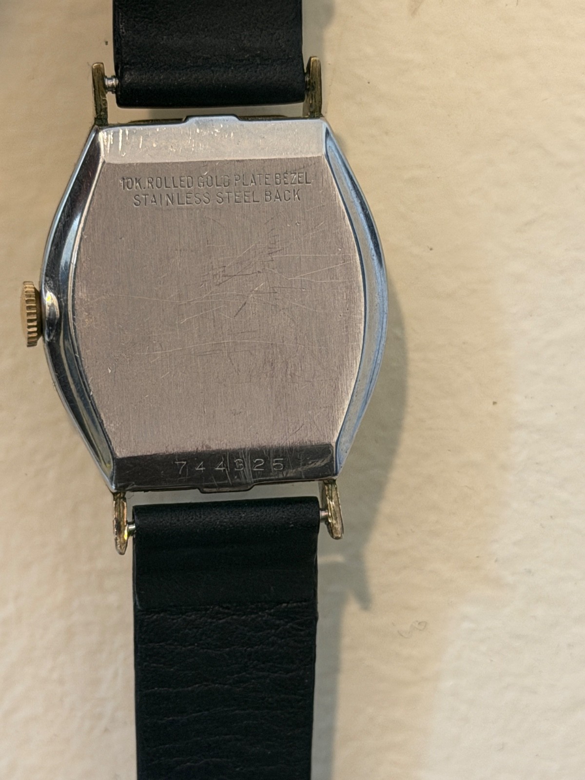 Vintage Benrus Art Deco Tank 10k RGP GOLD PLATED Watch Stepped Case ART DECO