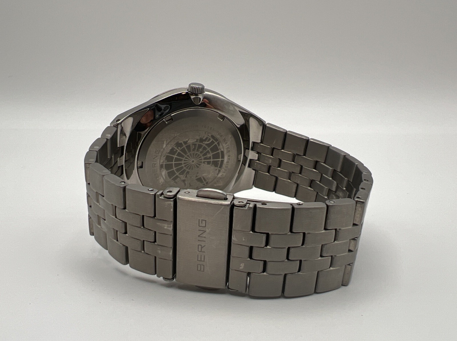 Bering Titanium 16141-708 Men’s Green Dial Quartz Watch 41mm Sapphire Crystal