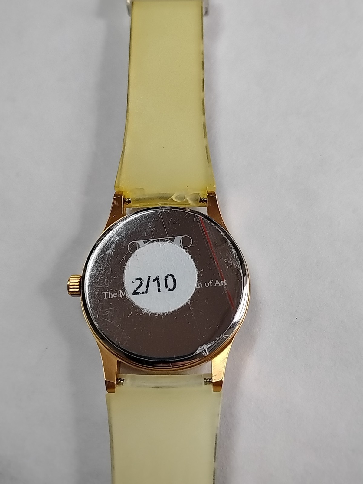 Vintage MMA Metropolitan Museum of Art Gold Tone Geometric Floral Watch #35