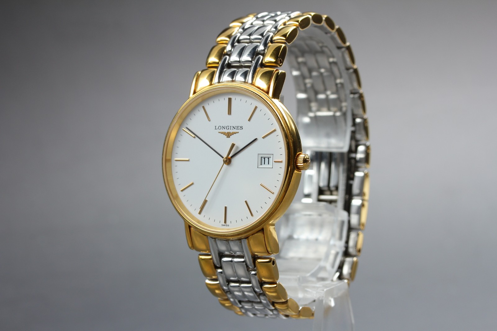 [N MINT] Vtg Longines Grand Classic L4.720.2 33mm White Dial Qz Unisex Watch