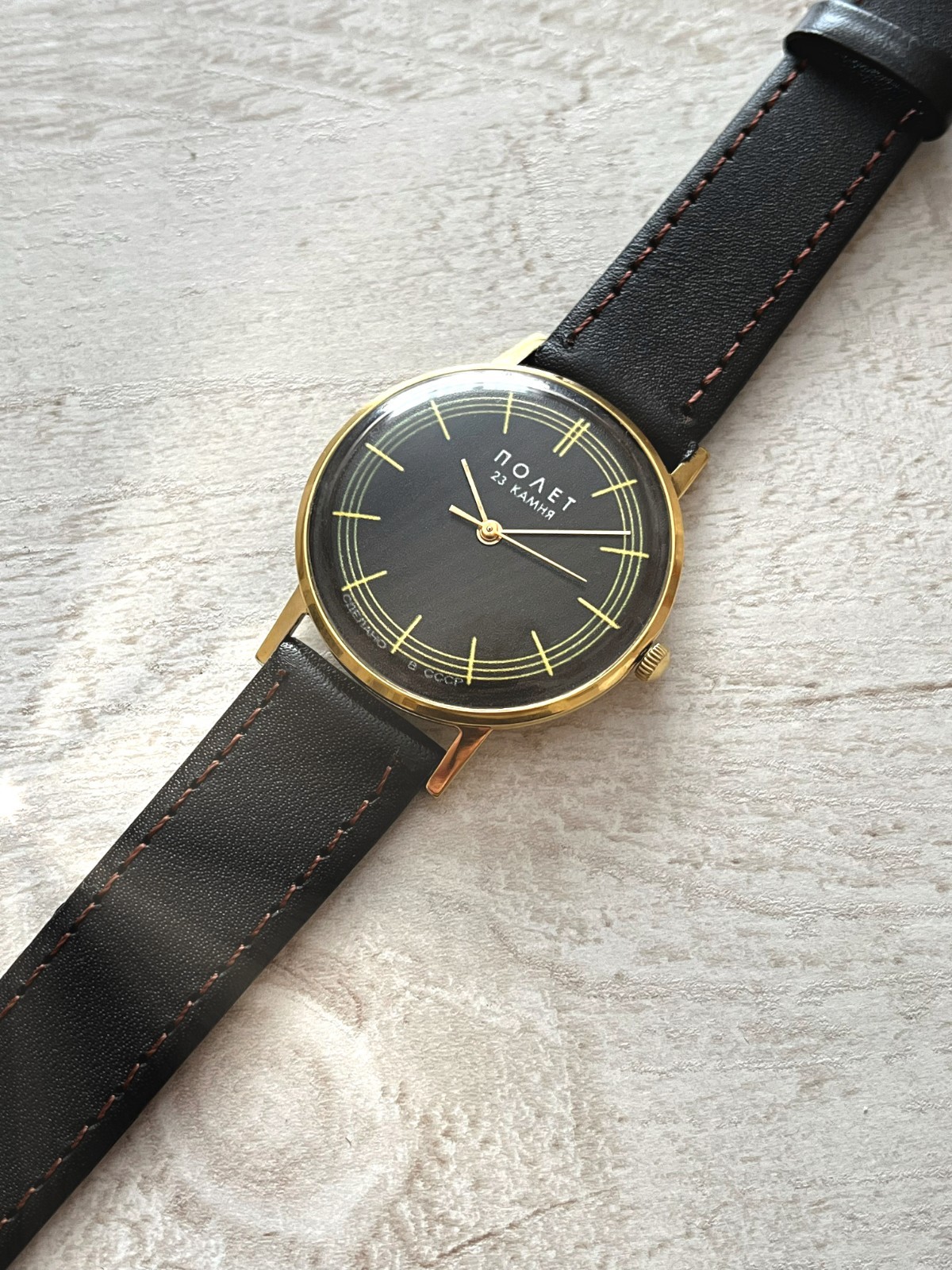 Wristwatch POLJOT DE Luxe Mechanical Soviet USSR