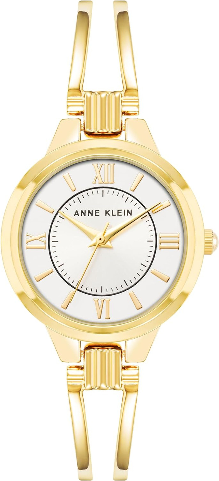 Elegant Silver & Gold-Tone Dress Watch with Japanese Quartz Movement