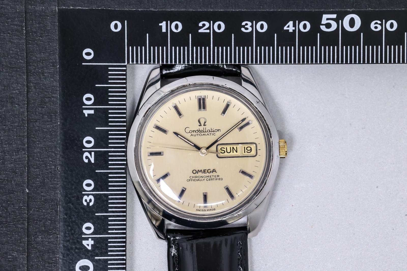 OH Service *N MINT* Vintage OMEGA Constellation Cal.1021 AT Chronometer 36mm Men
