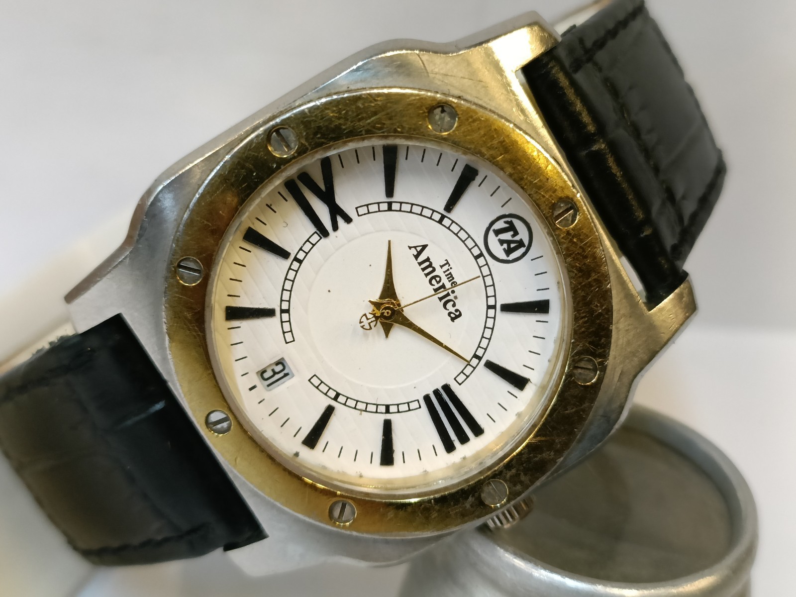ADVERTISEMENT AMERICAN EXPRESS 5 YEARS OF SERVICE TIME AMERICA QUARTZ MEN’S WORK
