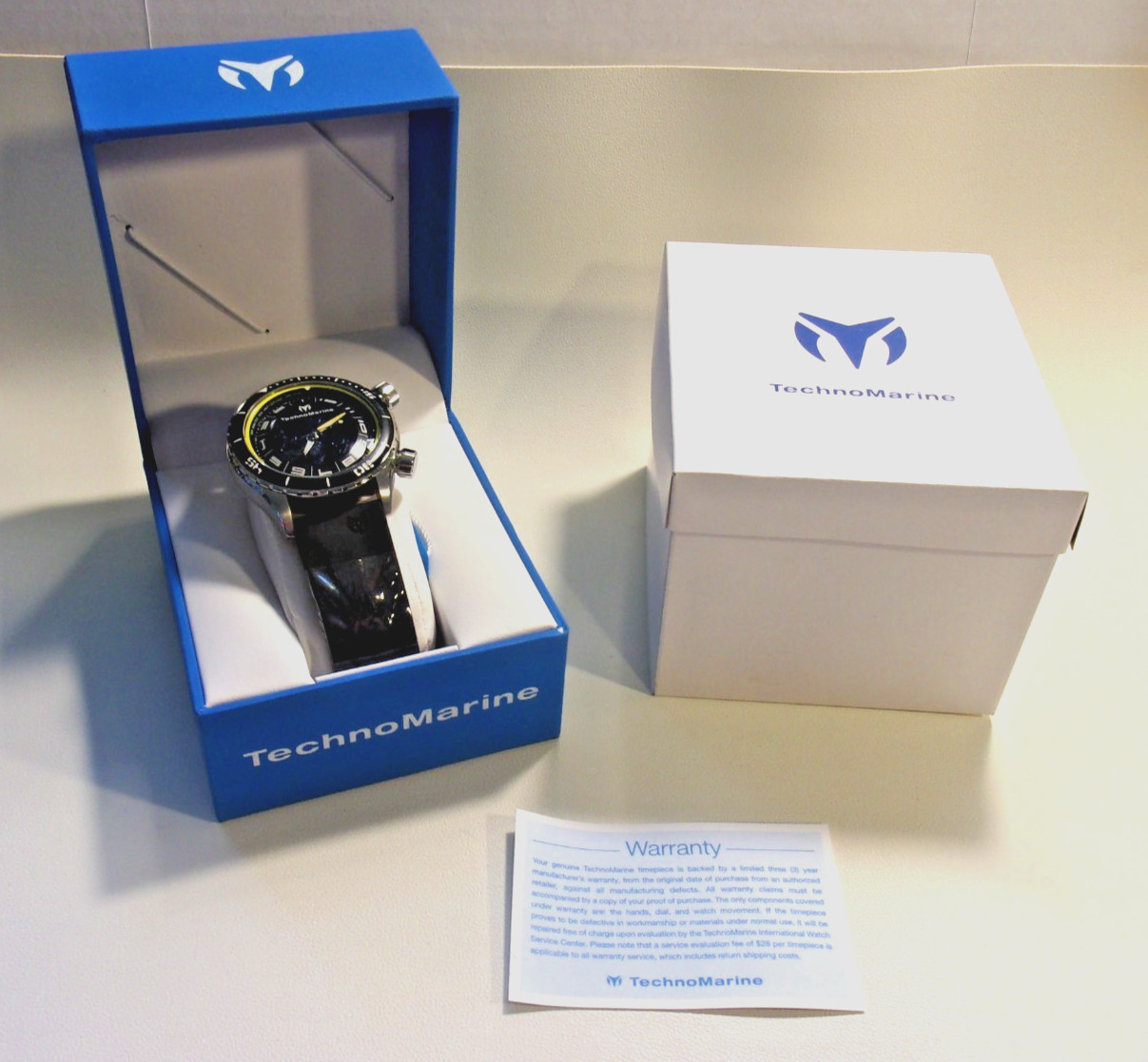 TechnoMarine automatic dual zone. Rotating inner ring. NH70A. 45mm. New in box.
