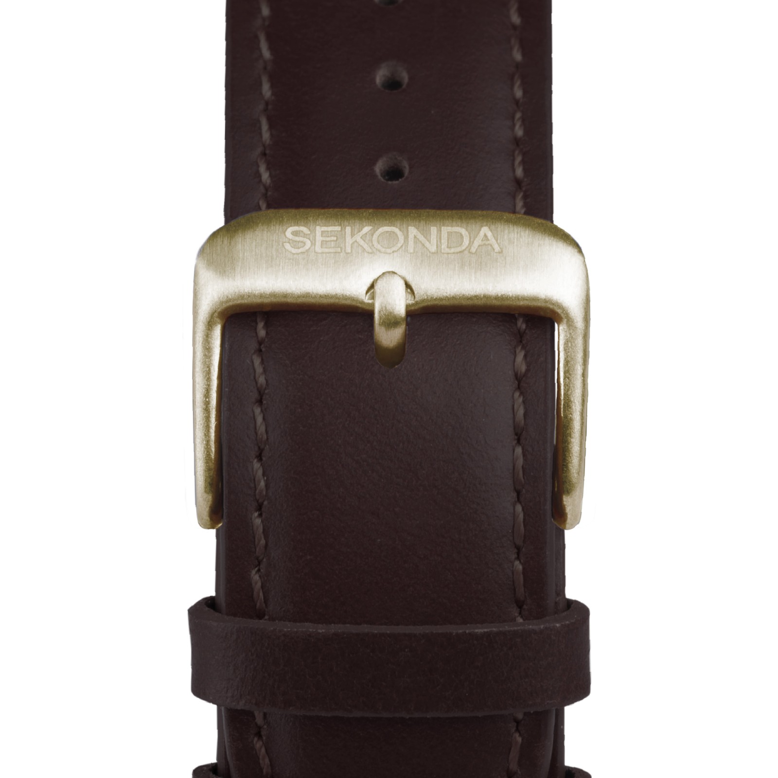 Sekonda Altitude 42mm Mens Round Bronze Analogue Watch with Dark Brown Strap