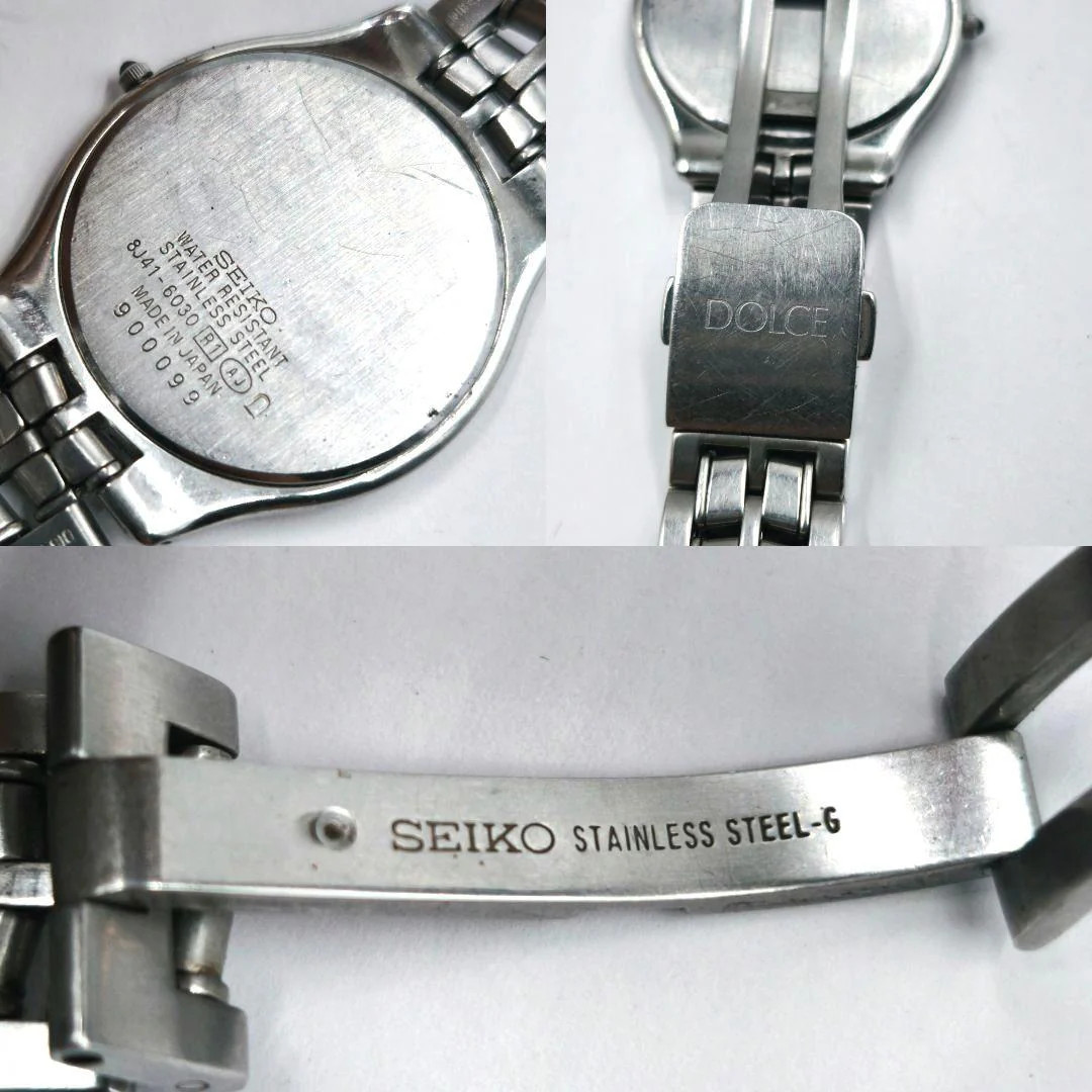 SEIKO DOLCE 8J41-6038 Quartz SS 33mm Blue/Navy Watch