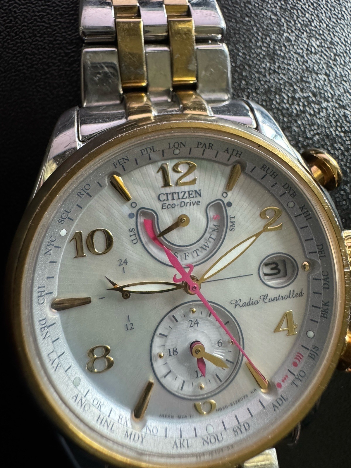 Citizen Eco Drive Radio Controlled Two Toned Dress Watch (needs time setting)