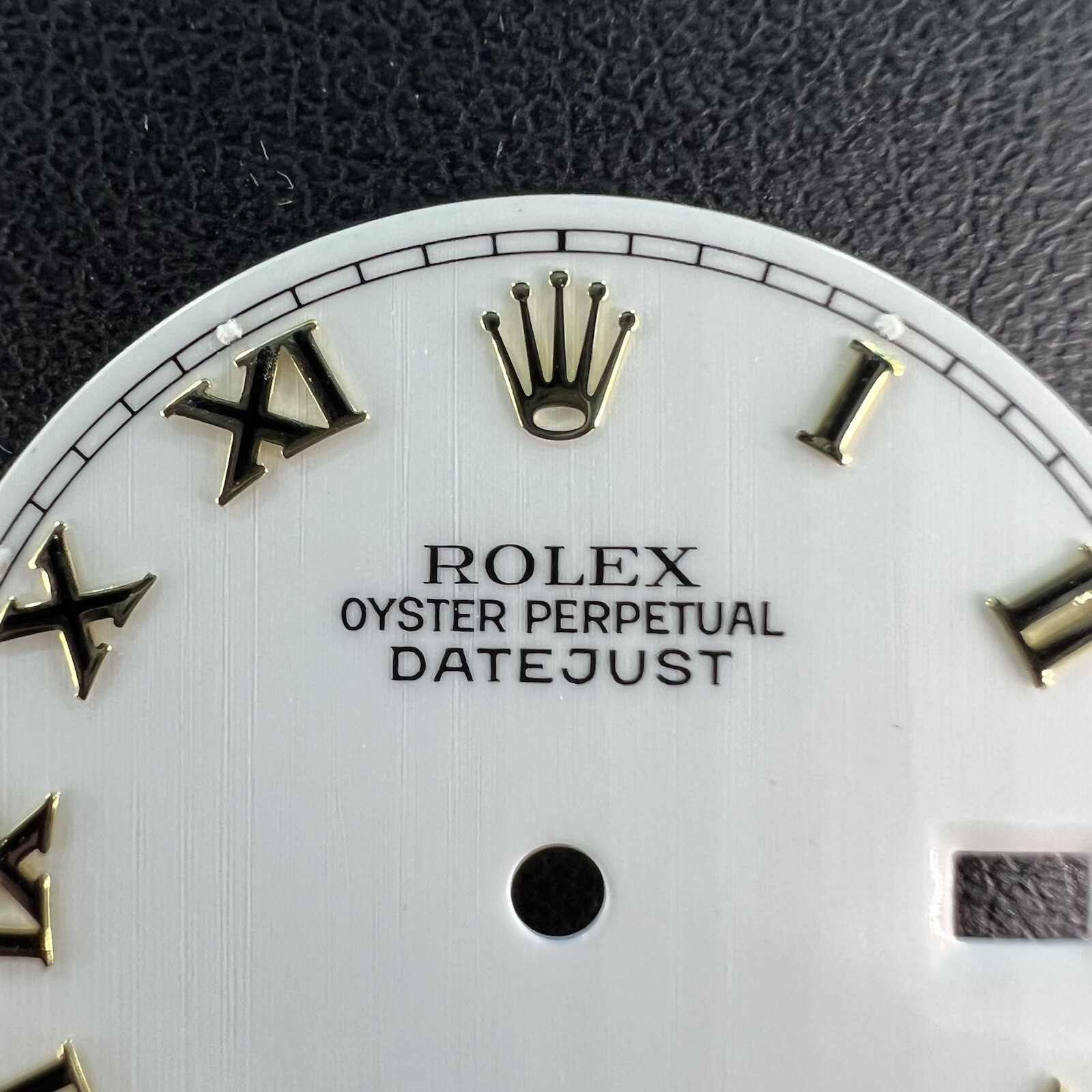 Rolex Dial Ivory Porcelain Roman Numeral Black 116233 Genuine Authentic