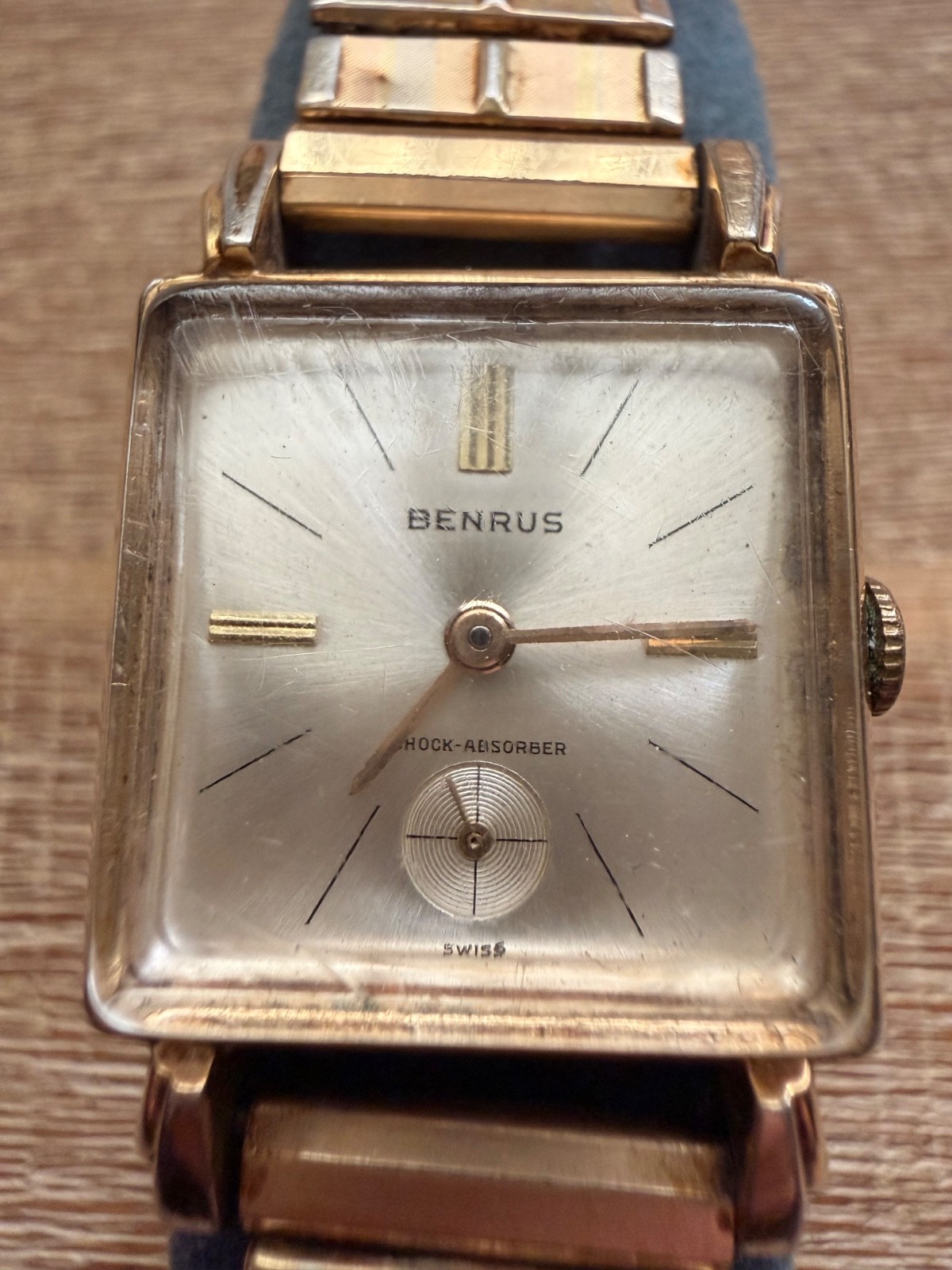 Benrus 10k Gold Filled Mechanical Dress Watch Vintage Men’s 1960’s