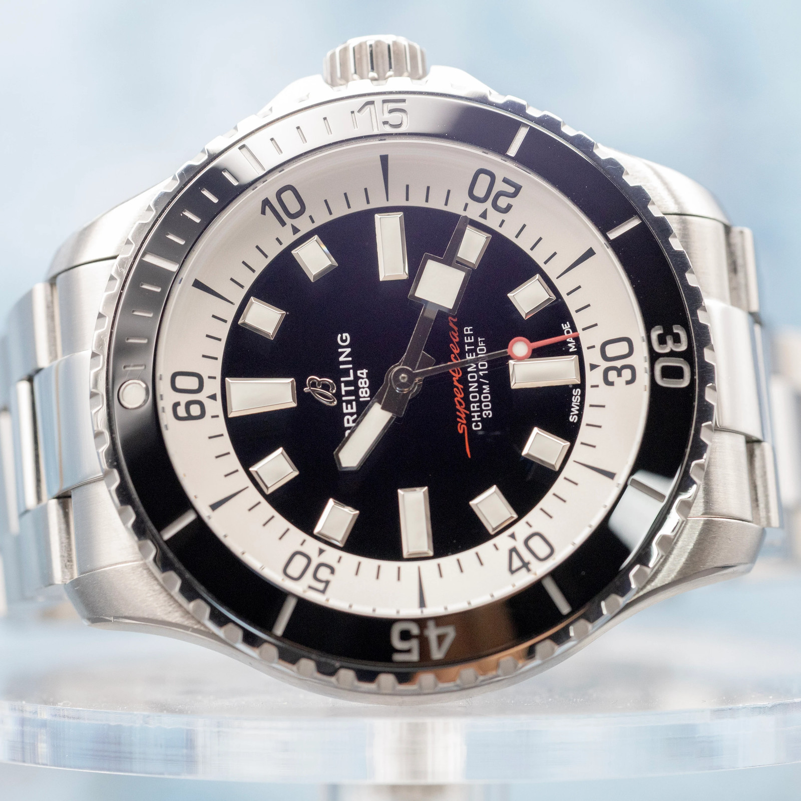 2025 Breitling Superocean Auto 44 Black Dial A17376211B1A1 | Full Set | Warranty