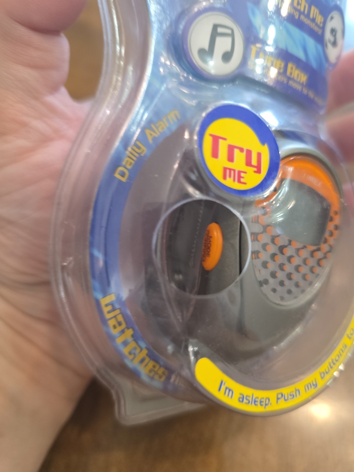 Vintage Timex Wrist Rave Interactive All Ages Watch Orange New Old Stock