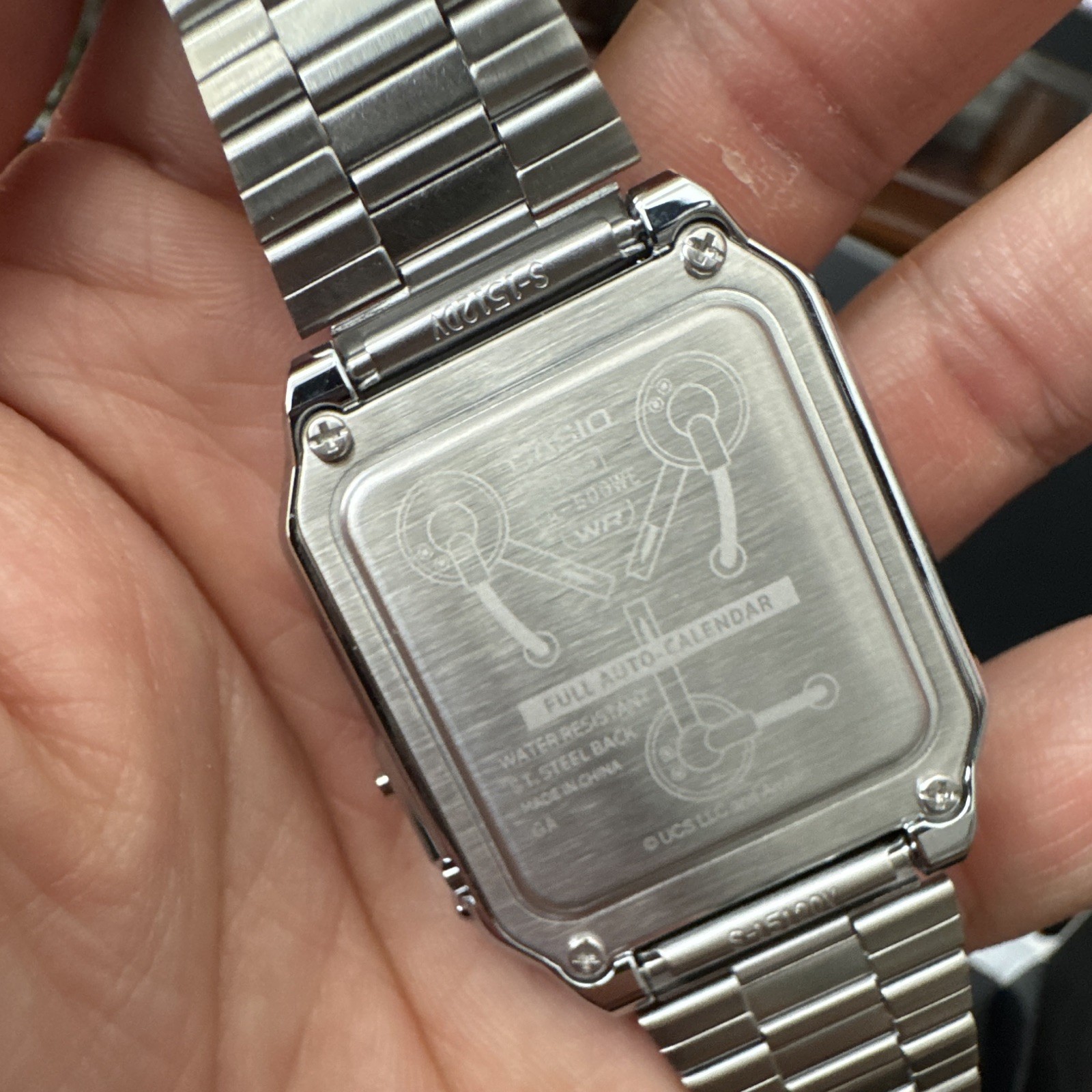 Back to the Future Casio CA-500WEBF-1A Digital Quartz Stainless Steel Bracelet