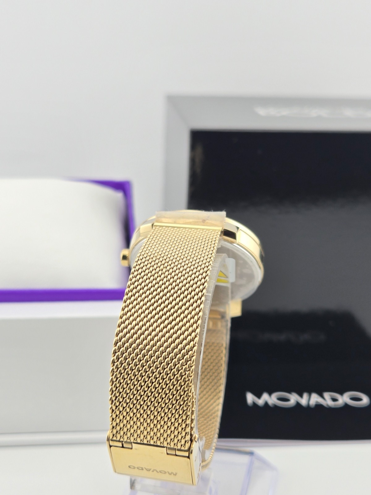 Movado Bold Access Women’s Gold Dial Gold Tone Watch – 3600921 ($695 MSRP)