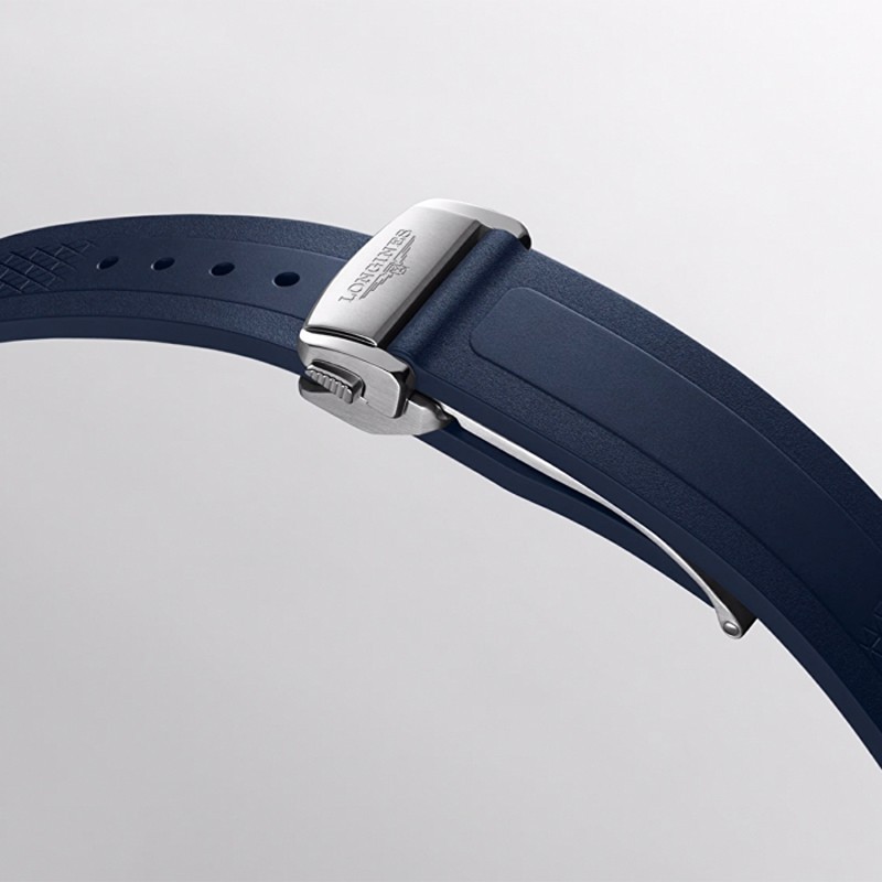New Longines Conquest 38MM Blue Dial Rubber Men’s Watch L37204929