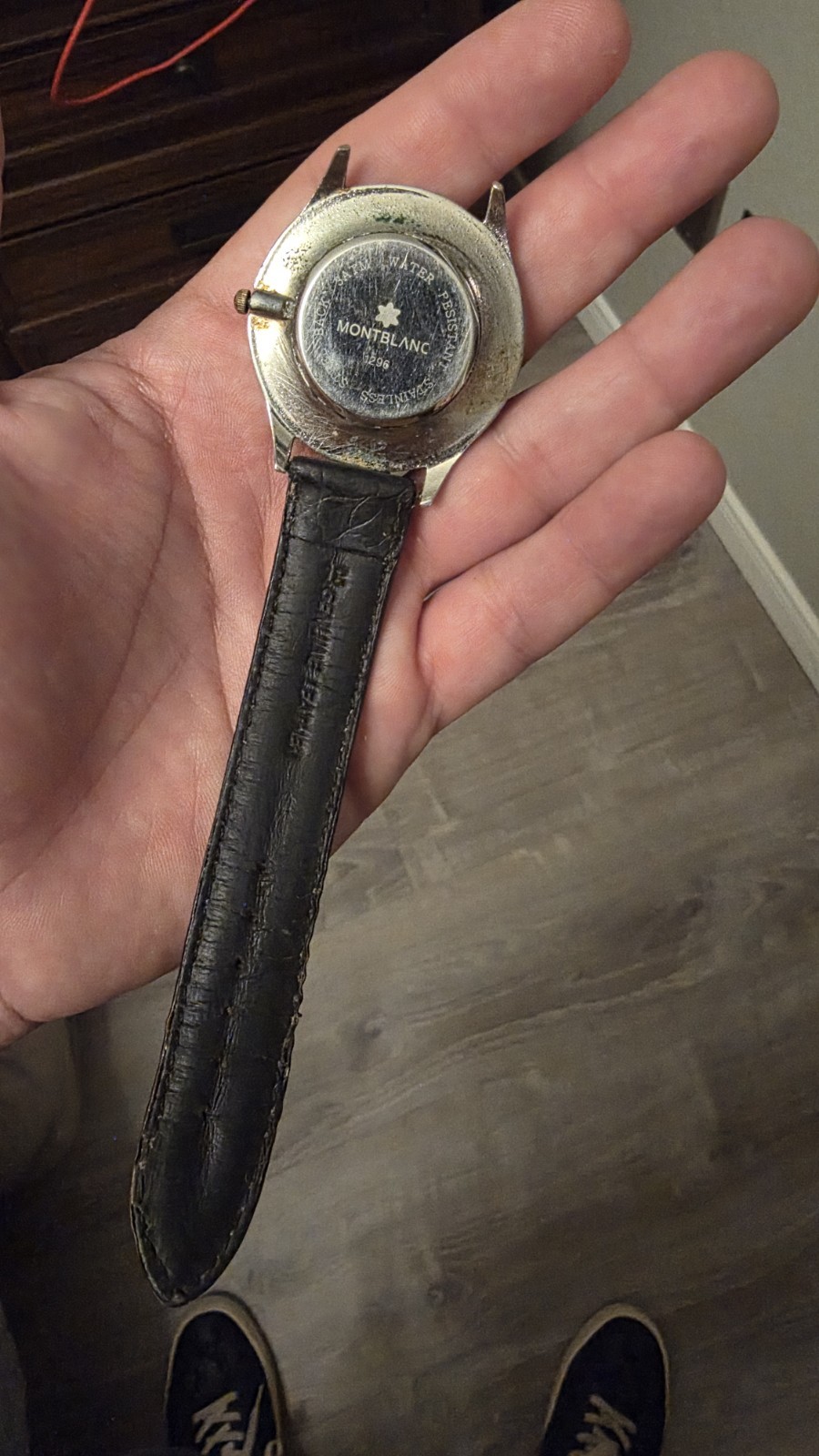 Antique MONTBLANC 1296 3ATM Men’s Wristwatch Stainless Steel