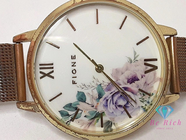 [A1R] Fione G212 Multi Color Gold SS GP Bracelet Unisex Watch [w6x]