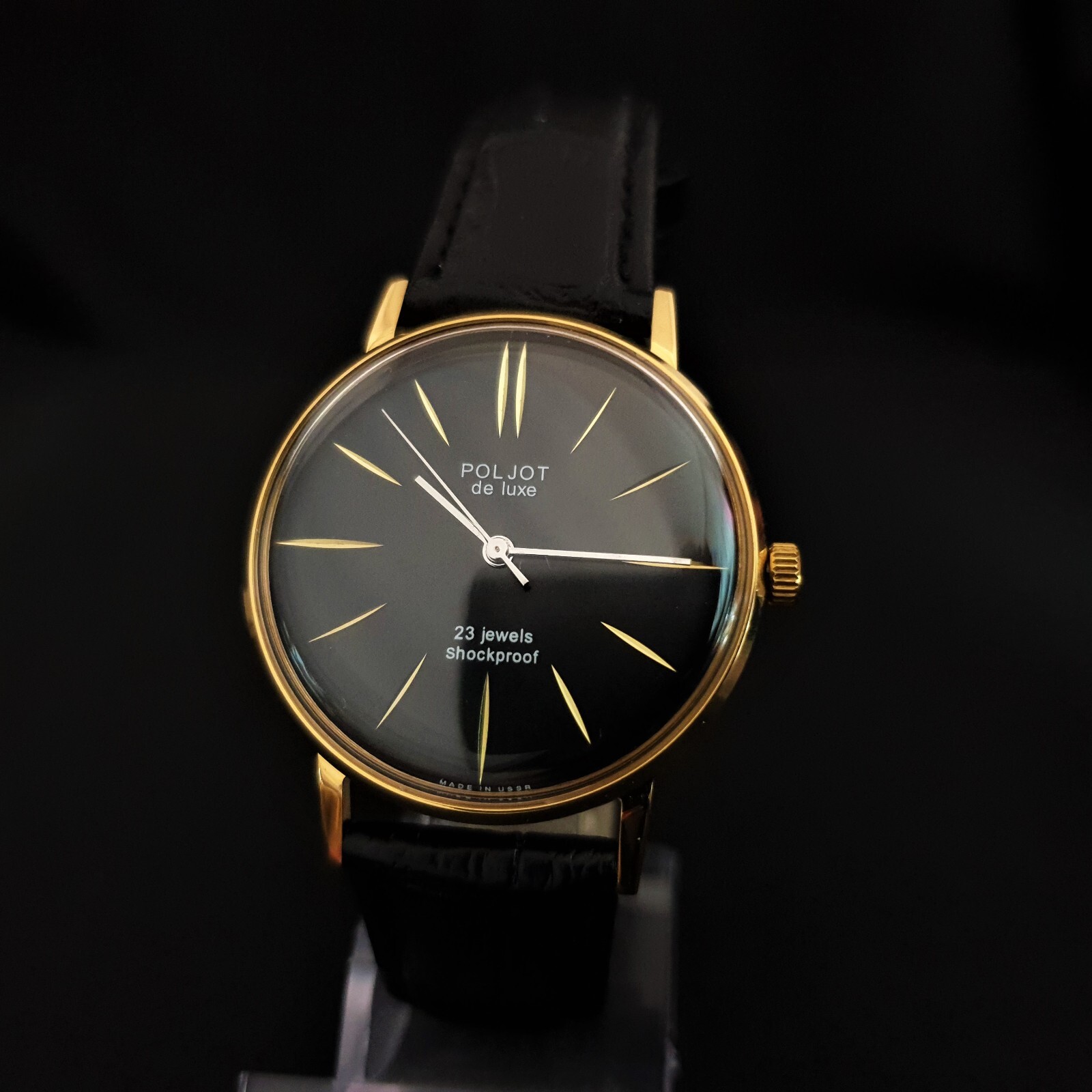 Vintage Watch USSR Poljot 2209 De Luxe ULTRA SLIM Men’s Mechanical WristWatch