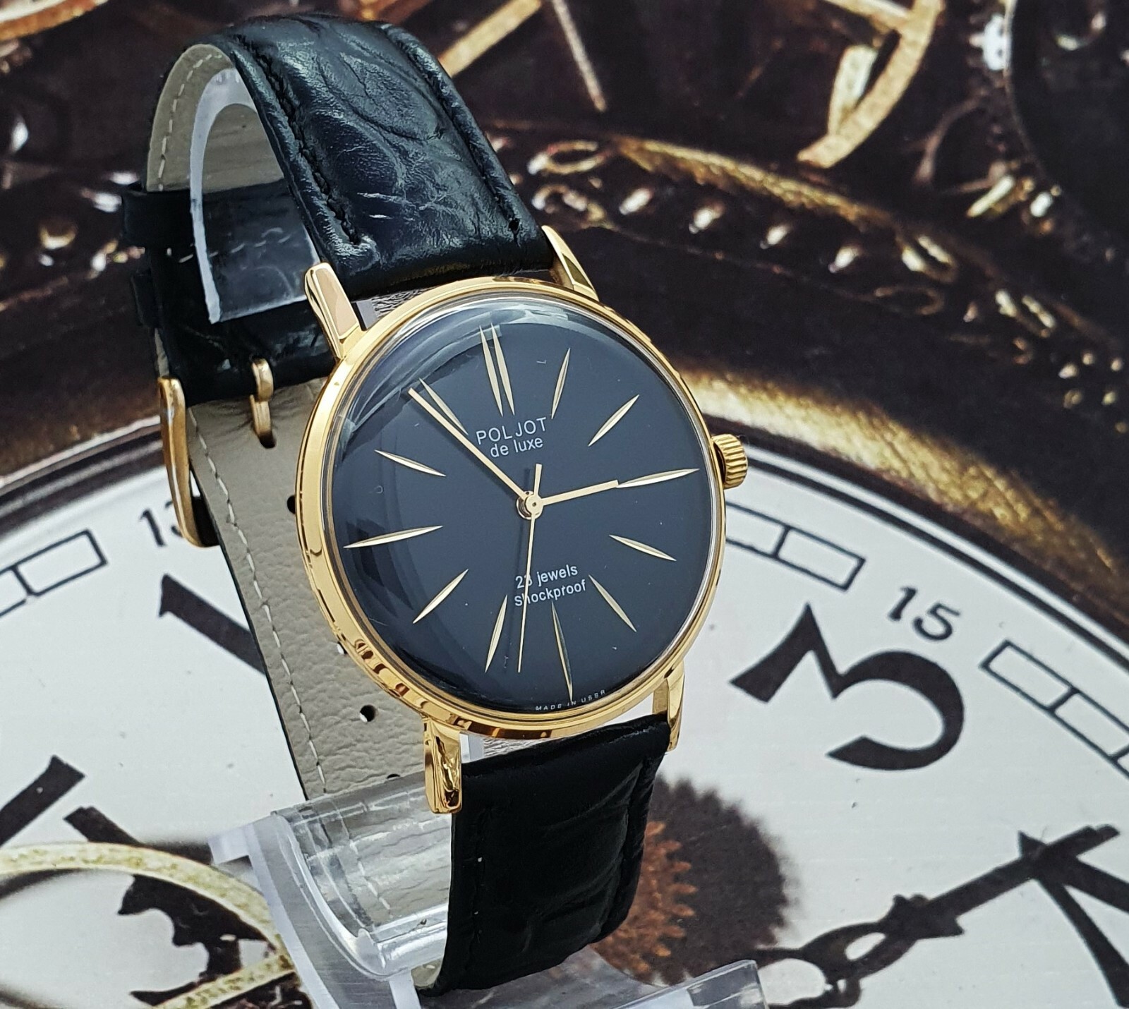 Poljot De Luxe ULTRA SLIM 2209 Dress Men’s Mechanical Watch Vintage Style USSR