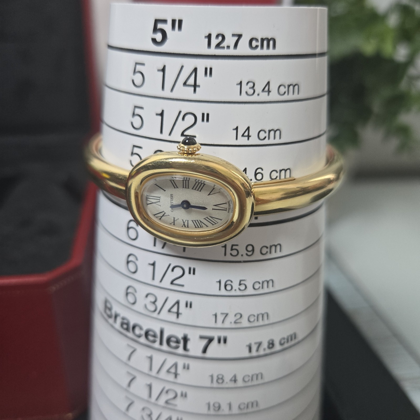 2025 Cartier Baignoire Mini 24.6mm x 18.7mm – size 15 Yellow Gold WGBA0044
