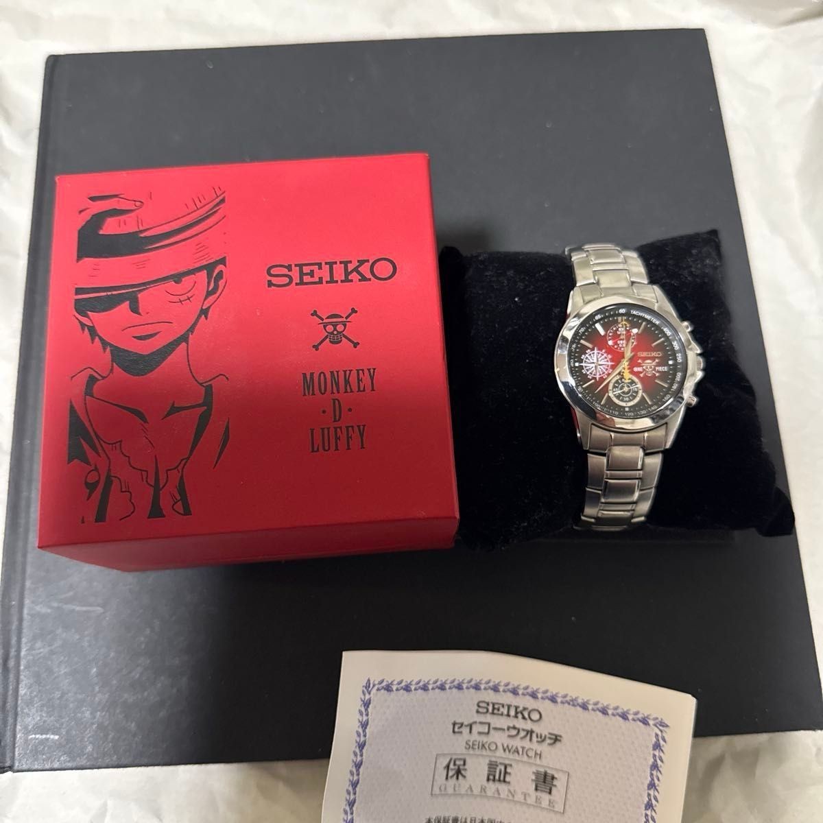 SEIKO x ONE PIECE Monkey D Luffy Limited 2808/5000 Watch w/Box Warranty Japan