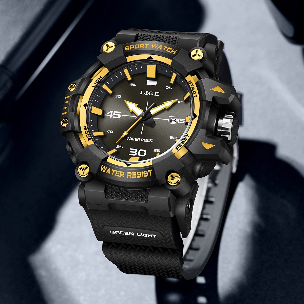 Luxury Men’s Watch Quartz Diver Sport Analog Luminous Waterproof Man Wristwatch