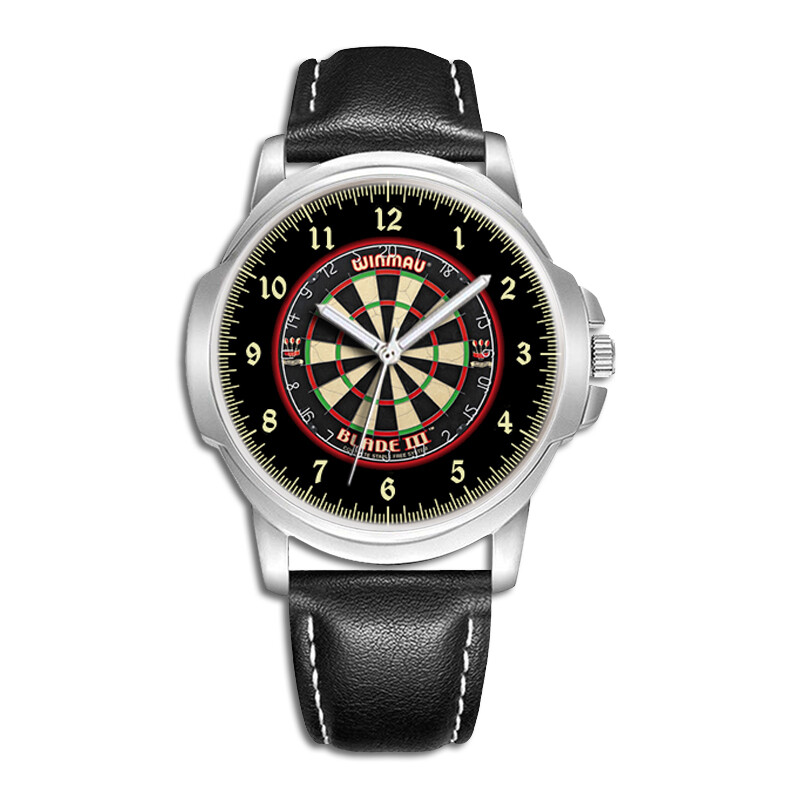 DARTS DARTBOARD MENS WRIST WATCH ANNIVERSARY BIRTHDAY BEST GIFT ENGRAVING