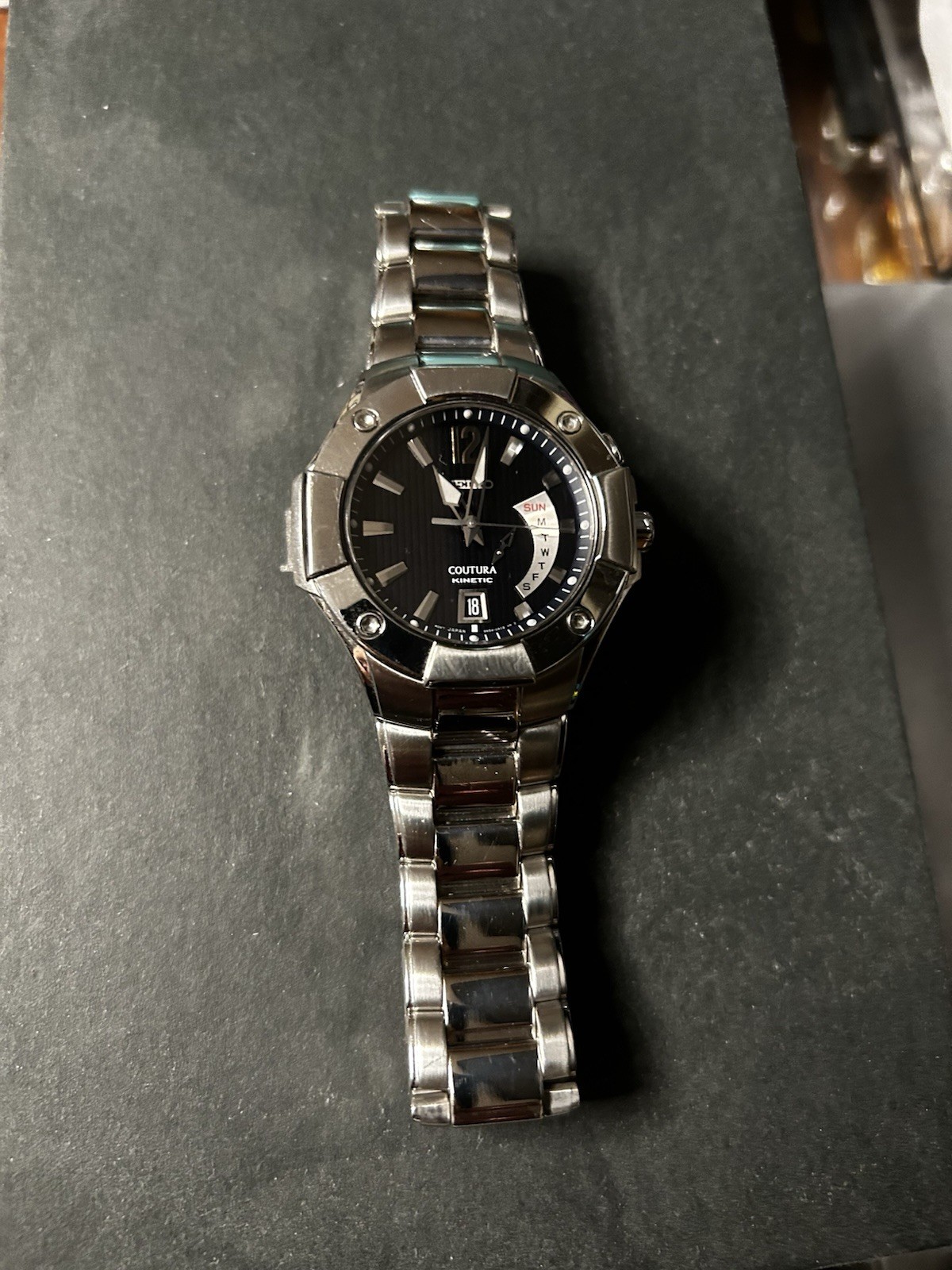Seiko Coutura Kinetic Steel Wristwatch