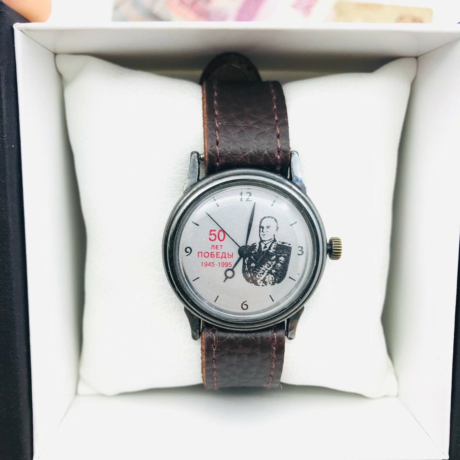 🎖 Rare Raketa 50 years WW2 Commander Zhukov 🎖 Wristwatch USSR Soviet Watch 🛠