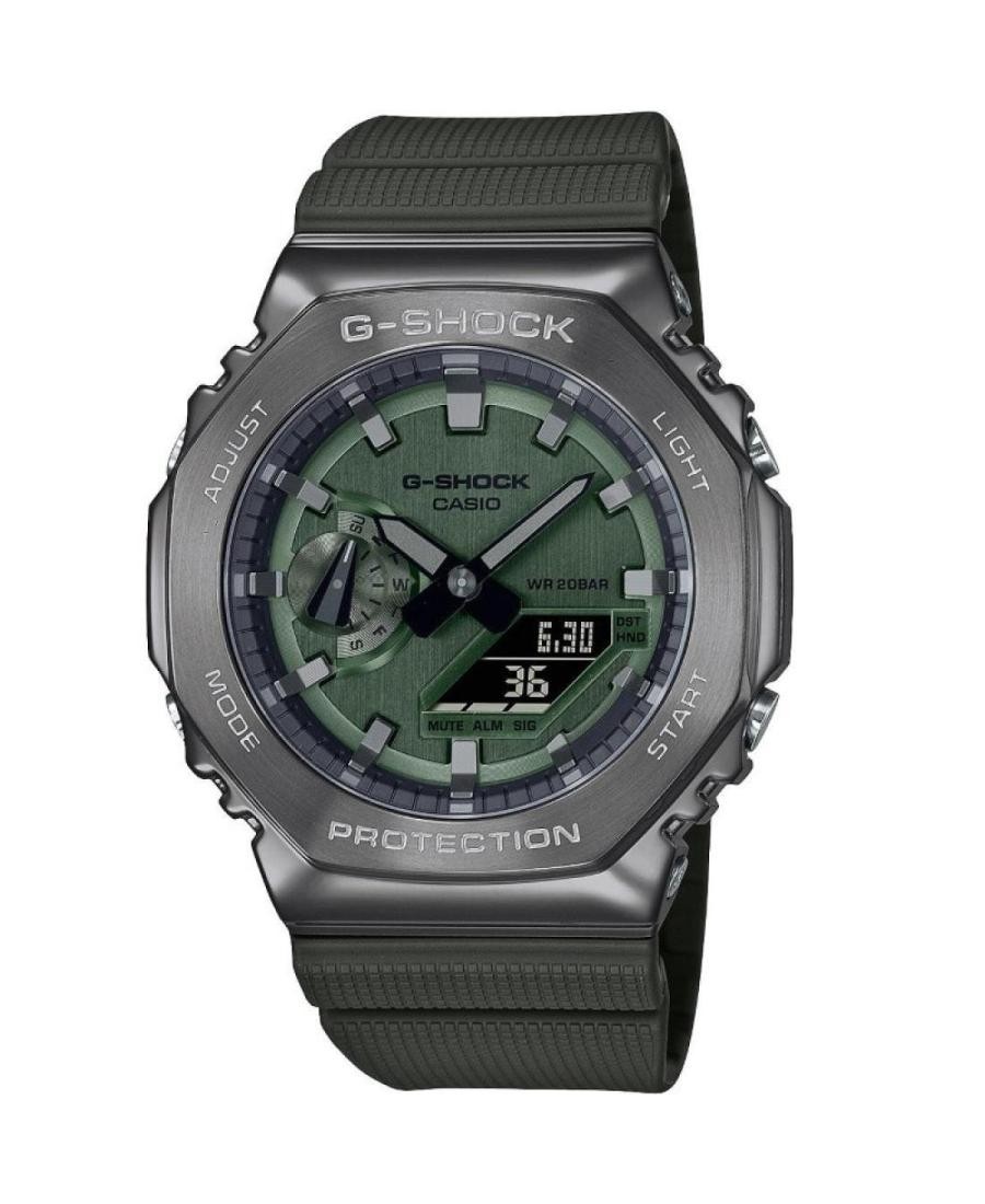 CASIO Men Digital Quartz Casual Watch Classic Dress Green Dial Waterproof Round