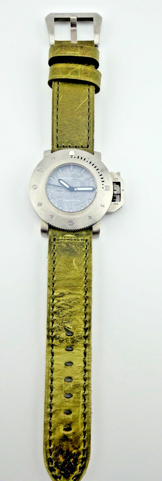 Batiscafo: Titanium G5, meteorite dial, Swiss movement, vintage strap, full set