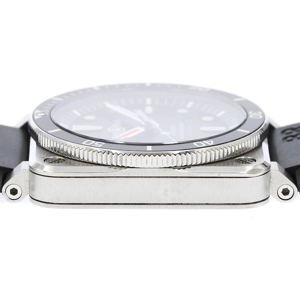 BELL&ROSS WATCH BR03-92-DIV DIVER DATE AUTOMATIC BLACK STAINLESS STEEL MEN’S F/S
