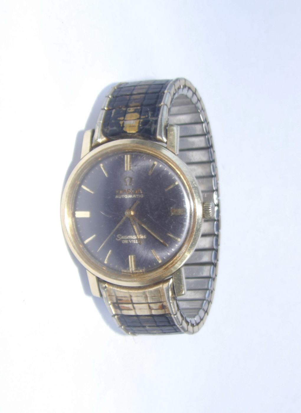 Vintage Omega Seamaster Deville Automatic Mens Wrist Watch, 14k GF. Not Running