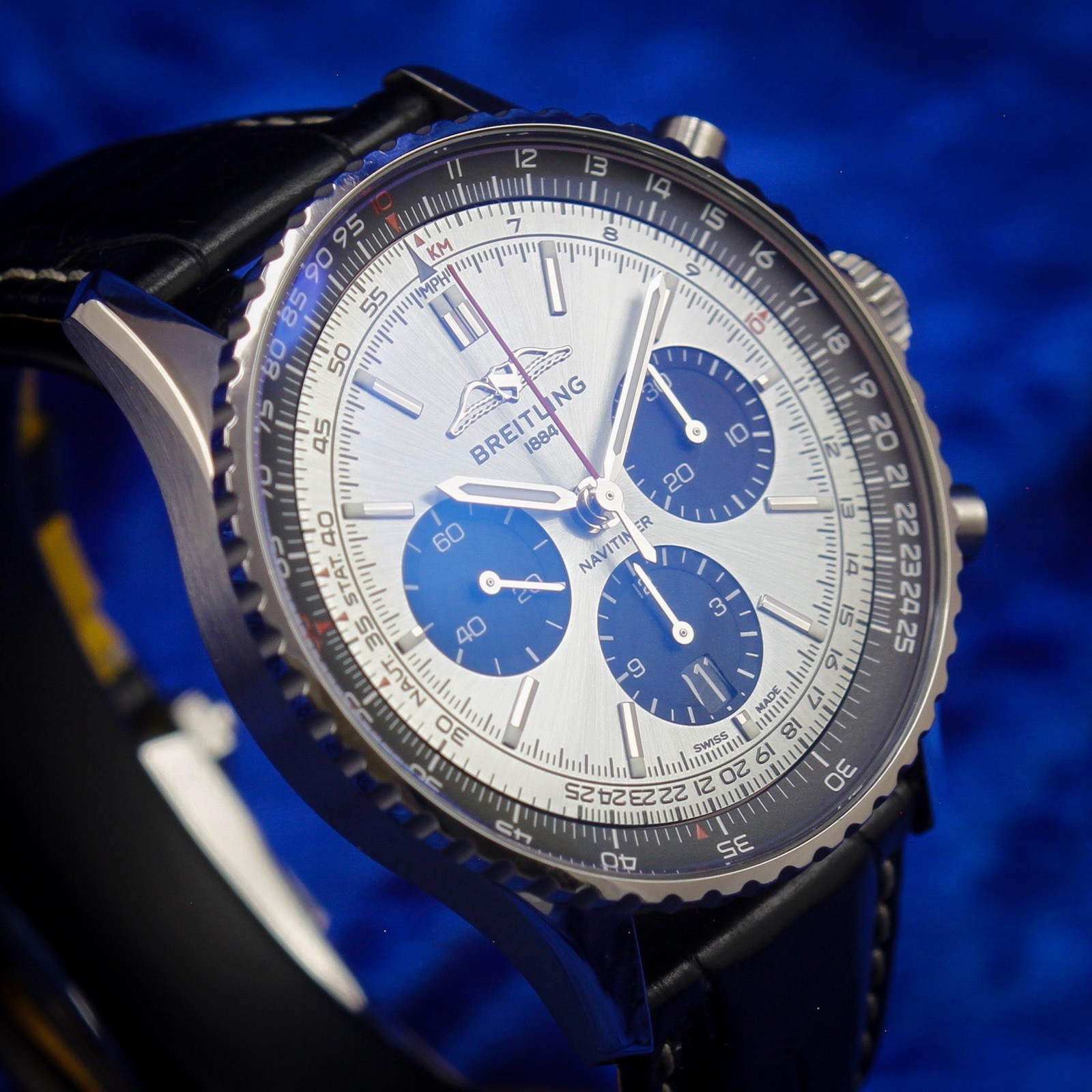 Breitling Navitimer Chronograph 43mm AB0138241C1P1 Ice Blue B+P FACTORY WARRANTY