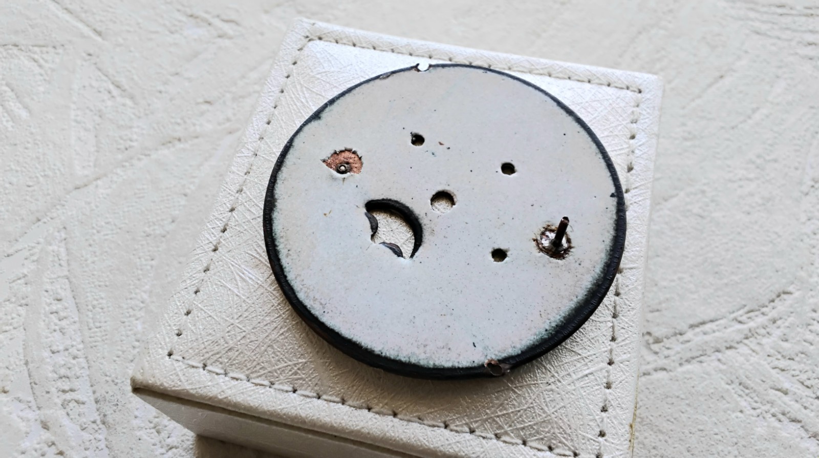 Huge antique very large pocket watch dial 52 mm , multiple calendar, moon phase