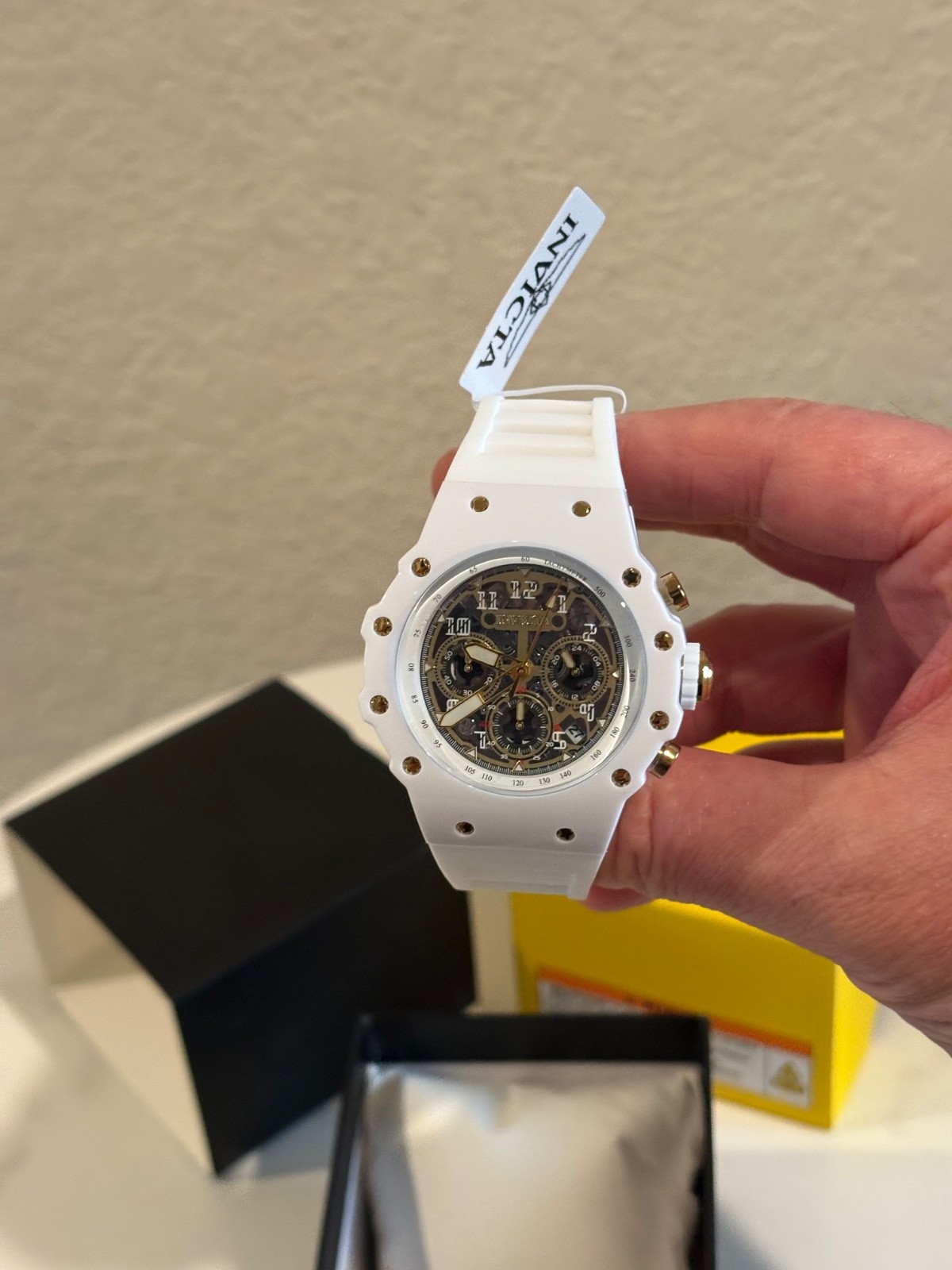 Invicta Racing Vaulthan Men’s Watch – 44mm, White NWT